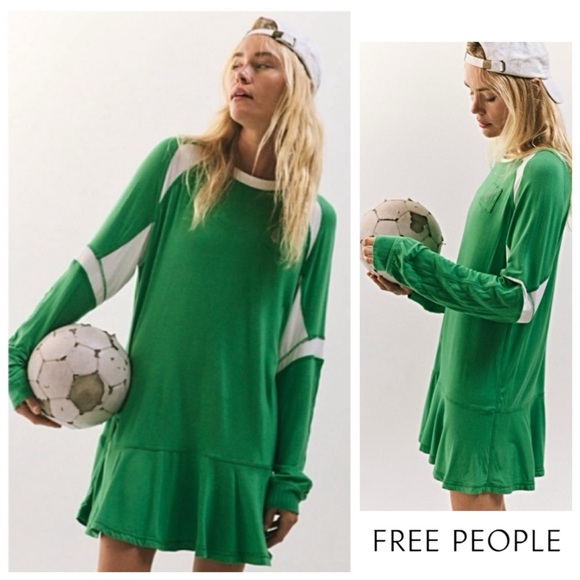 Free People Tops - ♥️NWTS-$80 Slouchy FREE PEOPLE At Bat Layer Shirt Dress M Oversized Shirt/Dress
